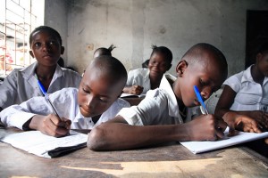 African school children