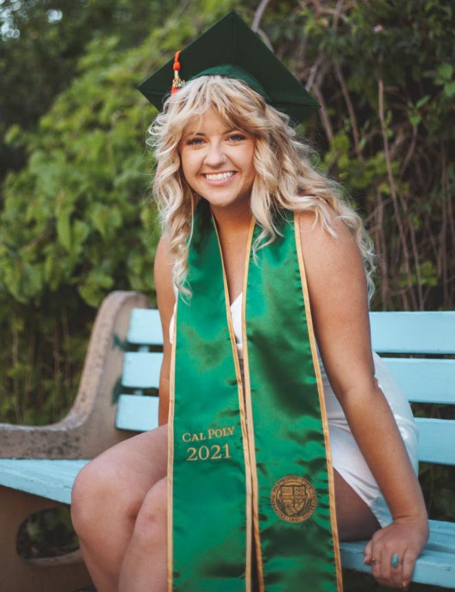 Emily Martin, 2021 ABF graduate, Cal Poly, San Luis Obispo